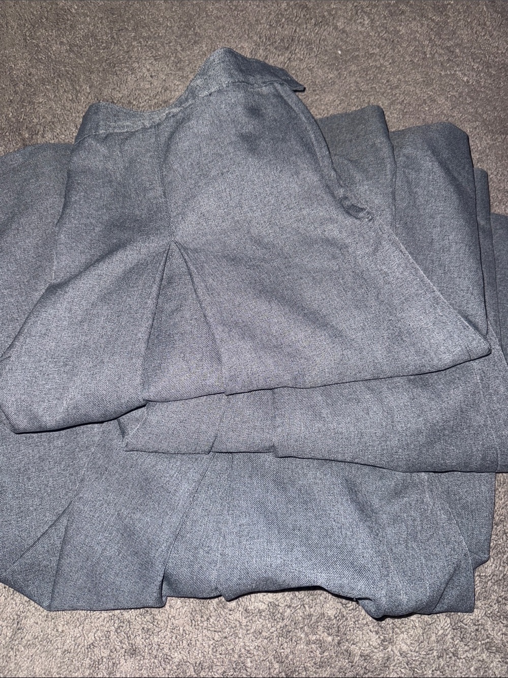 Gray uniform skirts